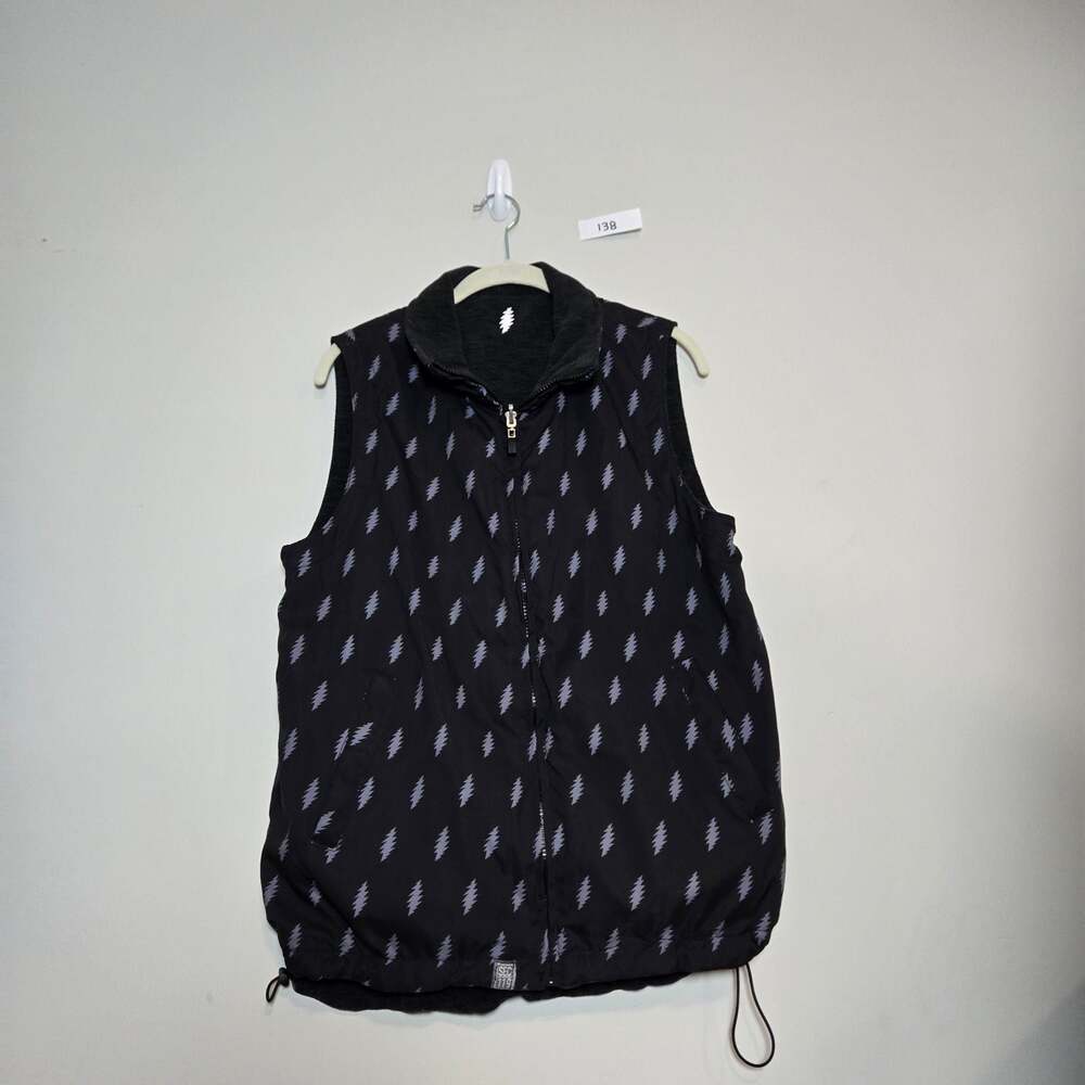 Sec 119 Grateful Dead Lightning Bolt Reversible Fleece Vest